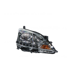 Halogen Head Lamp Drivers Side Genuine Suits Nissan Pulsar ST B17 2012 to 2017