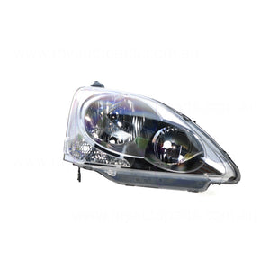 Head Lamp Drivers Side Genuine Suits Honda Civic EU 2003 to 2006