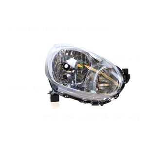 Halogen Head Lamp Drivers Side Certified Suits Nissan Micra K13 2010 to 2013