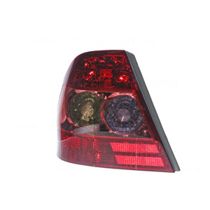 Tail Lamp Passenger Side Certified Suits Toyota Corolla ZZE122R 04/2004 to 03/2007 Sedan