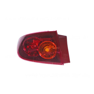 Tail Lamp Passenger Side Certified Suits Mazda 3 BK Sedan 1/2004 to 6/2006