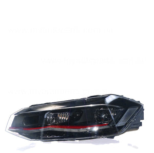 LED Head Lamp Passenger Side OEM Suits Volkswagen Polo AW 2018 to 2021