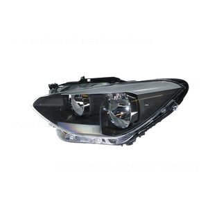 Halogen Manual Adjust Head Lamp Passenger Side OES Suits BMW 1 Series F20 2011 to 2016