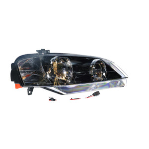 Black Halogen Head Lamp Drivers Side Certified Suits Ford Falcon XT BA/BF 2002 to 2006