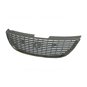 Grey Grille Aftermarket Suits Chrysler Voyager RG 2001 to 2004
