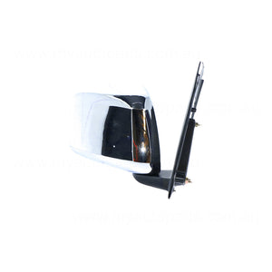 Chrome Door Mirror Drivers Side Aftermarket Suits Nissan Navara D40 2005 to 2010