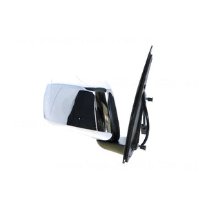 Chrome Door Mirror Drivers Side Aftermarket suits Nissan Navara D40 & Pathfinder R51 2005 to 2007