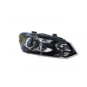 Halogen Head Lamp Drivers Side Certified Suits Volkswagen Polo GTi/Comfortline 6R 2010 to 2014