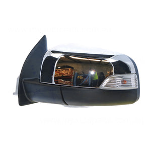 Chrome Door Mirror With Indicator Passenger Side Certified Suits Ford Ranger PX 9/2011 to 9/2018