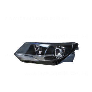 Halogen Electric Adjust Head Lamp Passenger Side Certified Suits Volkswagen Tiguan 5N 2011 to 2016