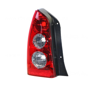 Black Red/Clear Tail Lamp Passenger Side OEM Suits Mazda Tribute CU 2000 to 2006