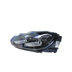 Xenon Chrome Head Lamp Passenger Side OES Suits Volkswagen Golf MK 6 2009 to 2013
