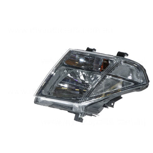 Halogen Electric Adjust Head Lamp Passenger Side Genuine Suits Nissan Navara D40 2008 to 2015