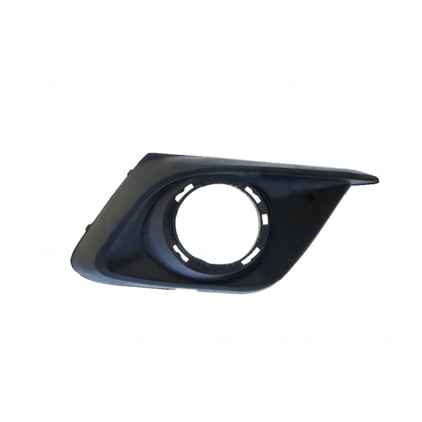 Black Front Bar Grille With Fog Light Mount Drivers Side Aftermarket suits Mazda 3 BM Hatch 2/2014 to 6/2016