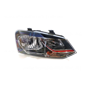 Head Lamp Drivers Side OEM Suits Volkswagen Polo 6R 2015 to 2018