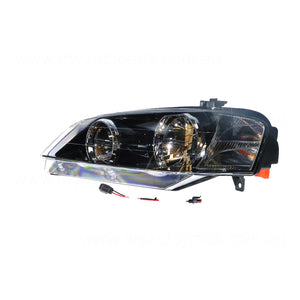 Black Halogen Head Lamp Passenger Side Certified Suits Ford Falcon XT BA/BF 2002 to 2006