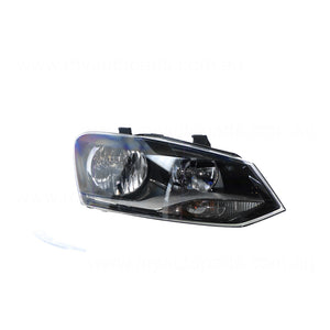 Halogen Head Lamp Drivers Side OES Suits Volkswagen Polo GTi/Comfortline 6R 2010 to 2014