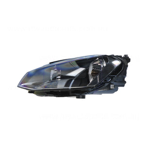 Halogen Manual Adjust Head Lamp Passenger Side OES Suits Volkswagen Golf MK 7 2013 to 2017