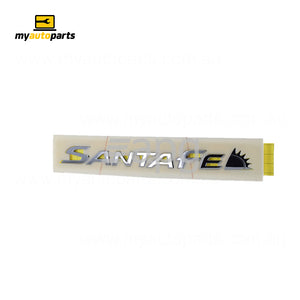 Tail Gate Emblem Genuine Suits Hyundai Santa Fe DM 2012 to 2018