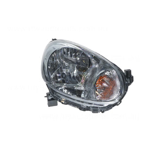 Halogen Head Lamp Passenger Side Genuine Suits Nissan Micra K13 2013 to 2015