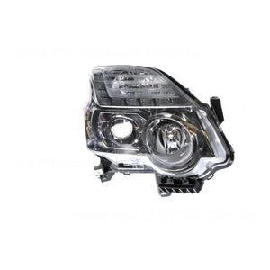Halogen Electric Adjust Head Lamp Drivers Side Certified Suits Nissan X-Trail T31 2007 to 2014