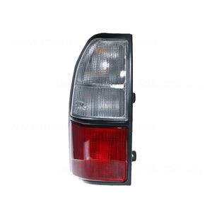 Red/Clear Tail Lamp Passenger Side Aftermarket Suits Toyota Prado 95 Series 1999 to 2002