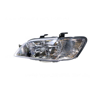 Head Lamp Passenger Side Aftermarket Suits Mitsubishi Lancer CG 2002 to 2003