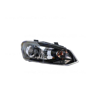 Halogen Head Lamp Drivers Side OES Suits Volkswagen Polo Trendline 6R 2010 to 2014