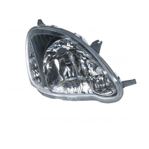 Halogen Manual Adjust Head Lamp Drivers Side Certified Suits Toyota Echo NCP10R/NCP13R 2002 to 2005