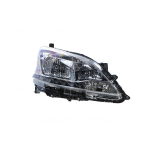 Halogen Head Lamp Drivers Side Certified Suits Nissan Pulsar ST-L B17 2012 to 2017