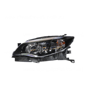 Black Head Lamp Passenger Side Genuine suits Subaru Impreza/WRX/STi 2007 to 2014