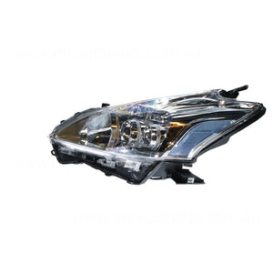 LED Head Lamp Passenger Side Genuine Suits Toyota Prius-V i-Tech ZVW40R 2013 to 2015