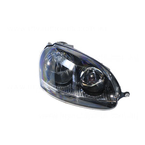 Black Head Lamp Drivers Side Certified Suits Volkswagen Golf MK 5 2004 to 2009