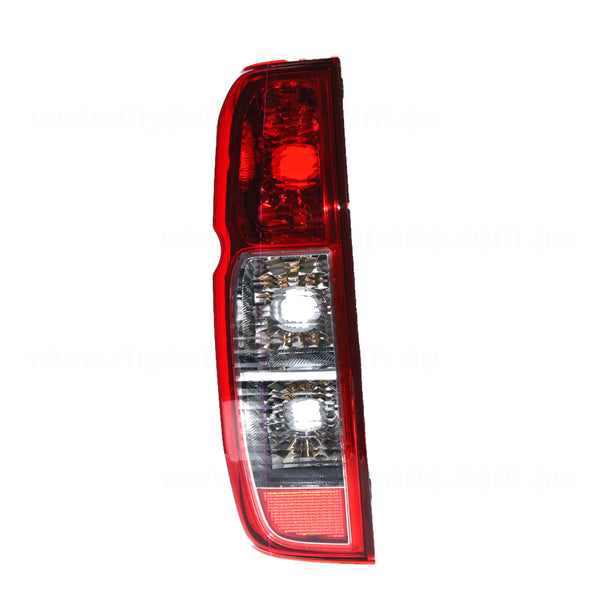 Red/Clear Tail Lamp Passenger Side OEM Suits Nissan Navara D40 2005 to 2015