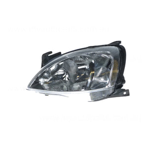 Head Lamp Passenger Side Certified Suits Holden Barina SXi XC 2001 to 2005