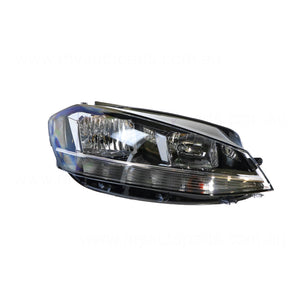 Halogen Head Lamp Drivers Side OEM Suits Volkswagen Golf MK 7 2017 On