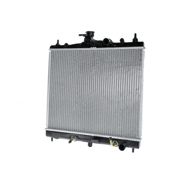 Radiator 28 / 28 mm Plastic Aluminium 380 x 448 x 16 mm Manual/Auto 1.4L L CR14DE Aftermarket Suits Nissan Micra K12 2007 to 2010