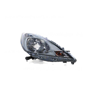 Halogen Manual Adjust Head Lamp Drivers Side Genuine Suits Honda Jazz GE 2008 to 2014