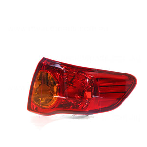 Tail Lamp Drivers Side Genuine Suits Toyota Corolla ZRE152R Sedan 3/2007 to 4/2010