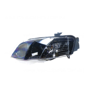 Black Halogen Head Lamp Passenger Side Certified Suits Ford Falcon XT BF II/BF III 2006 to 2009