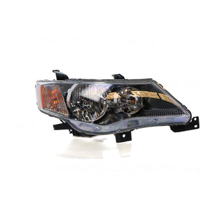 Xenon Head Lamp Chrome Drivers Side OEM Suits Mitsubishi Outlander ZG 2006 to 2009