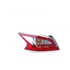 Red/Clear Tail Lamp Passenger Side Genuine Suits Nissan Altima L33 2013 to 2017