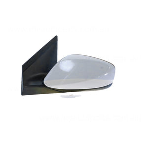 White Door Mirror, Electric Heated and Without Indicators, Passenger Side OEM suits Hyundai i30 2012 to 2017