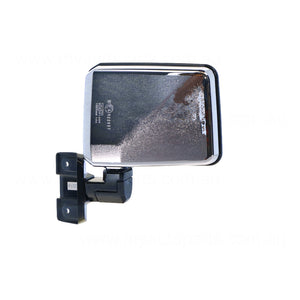 Chrome Door Mirror Drivers Side OEM suits Toyota Landcruiser 70 Series 1990 to 2016