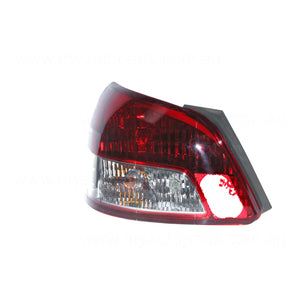 Red/Clear Tail Lamp Passenger Side Certified Suits Toyota Yaris NCP93R 2006 to 2016