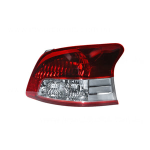 Red/Clear Tail Lamp Drivers Side OEM Suits Toyota Yaris NCP93R 2006 to 2016