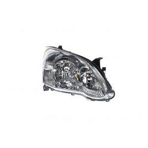 Halogen Head Lamp Drivers Side Genuine Suits Toyota Corolla ZZE122R 2004 to 2007