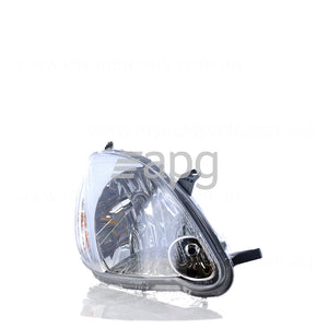 Halogen Manual Adjust Head Lamp Drivers Side Genuine Suits Toyota Echo NCP10R/NCP13R 2002 to 2005
