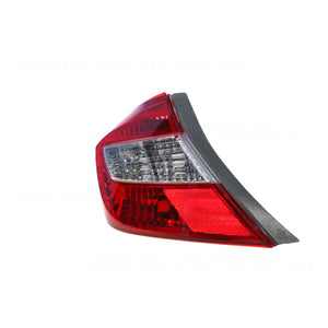 Tail Lamp Passenger Side Certified Suits Honda Civic FB 2012 to 2014