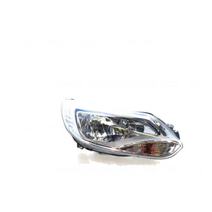 Chrome Head Lamp Drivers Side OEM Suits Ford Focus LW 2011 to 2012